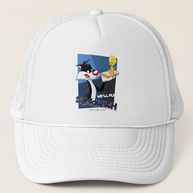 SYLVESTER™ & TWEETY™ "We'll Play Sandwich" Trucker Hat (Front)