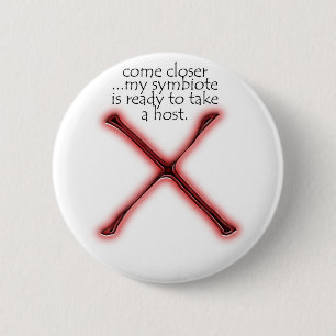 Symbiote Pouch 6 Cm Round Badge