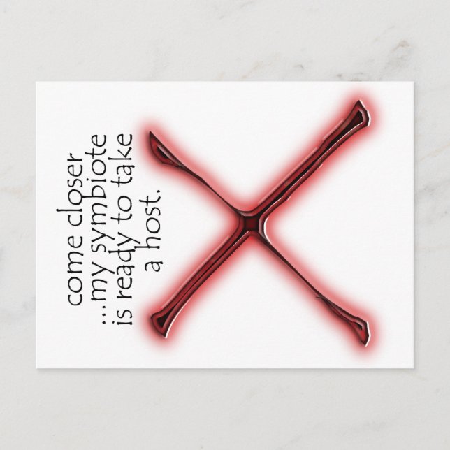 Symbiote Pouch Postcard (Front)