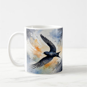 Symbiotic Sky Dancer: Graceful Swift BIrd Coffee Mug