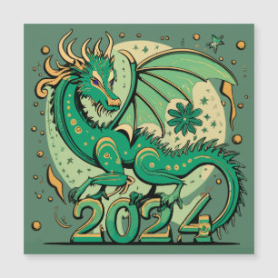 Symbol 2024 New Year, Green Wood Dragon 