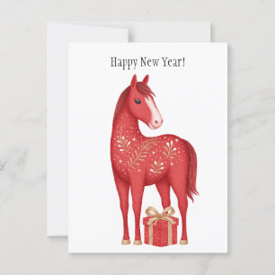 symbol 2026 new years postcard