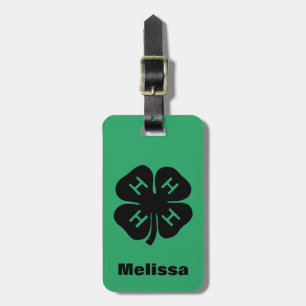 Symbol: 4-H Club Luggage Tag