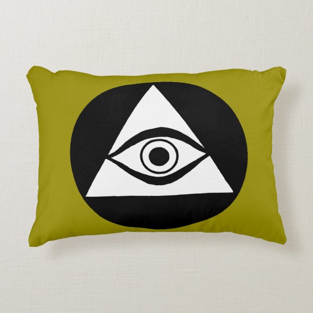 Symbol: All Seeing Eye Decorative Cushion (Front)