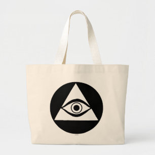 Symbol: All Seeing Eye Large Tote Bag