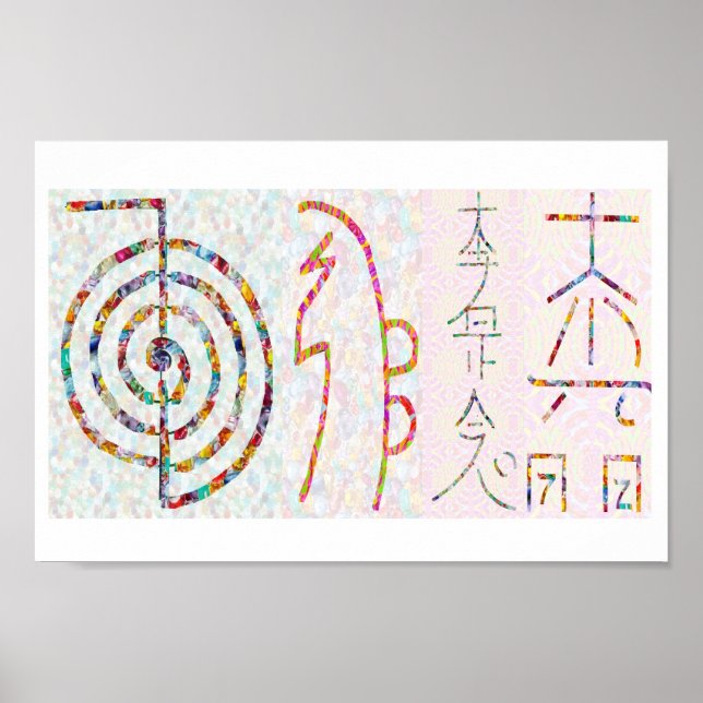 SYMBOL ART 2014 - Reiki Master Practice Poster (Front)