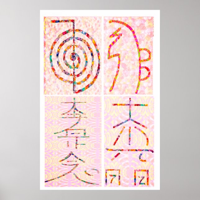 SYMBOL ART 2014 - Reiki Master Practice Poster (Front)