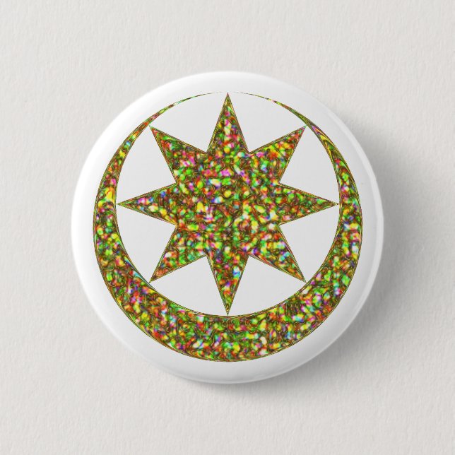symbol Astarte Ishtar 6 Cm Round Badge (Front)