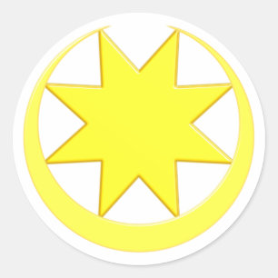 symbol Astarte Ishtar Classic Round Sticker