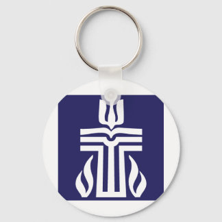 symbol-bluewhite key ring