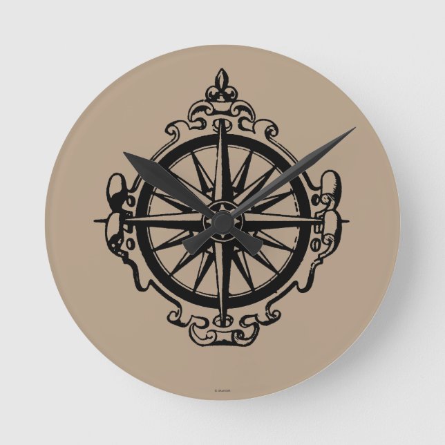 Symbol: Compass Round Clock (Front)