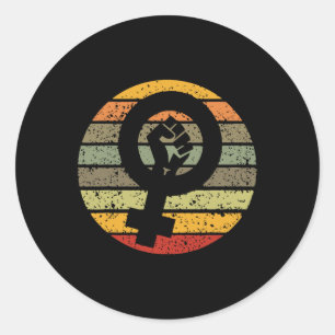 Symbol Design Retro Vintage Classic Round Sticker