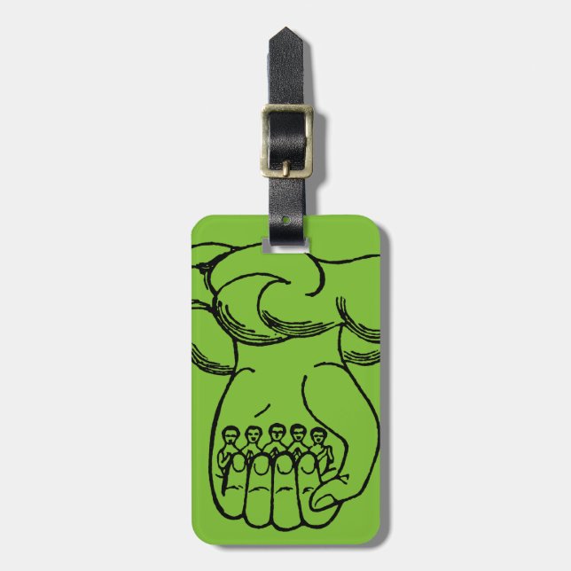 Symbol: Divine Hand Luggage Tag (Front Vertical)