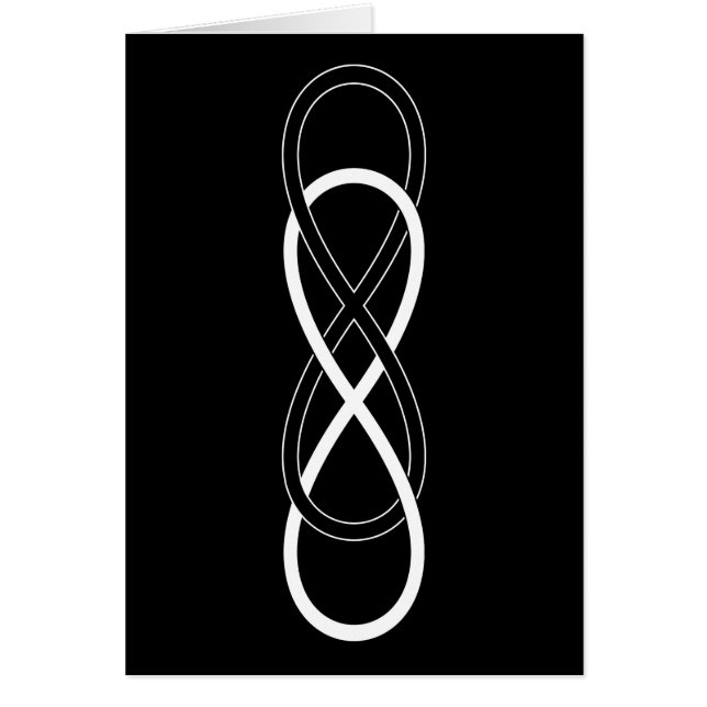 Symbol double Infinity - Black & White (Front)