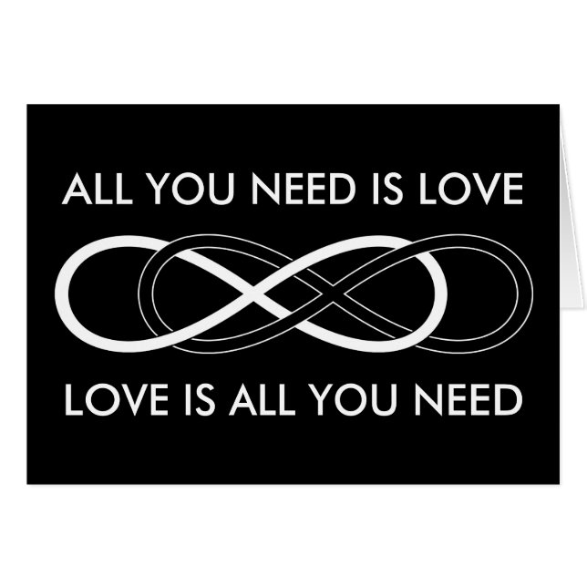 Symbol double Infinity - Black & White (Front Horizontal)