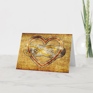 Symbol double Infinity Heart BiColor Card