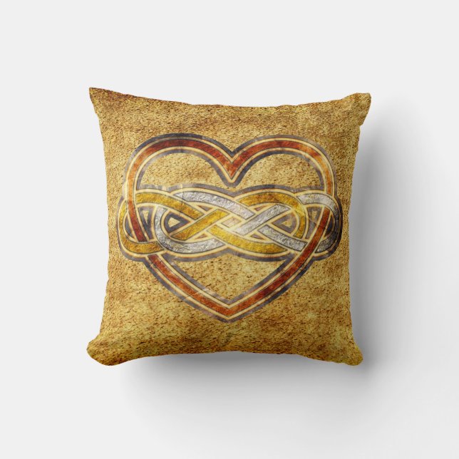 Symbol double Infinity Heart BiColor Cushion (Front)
