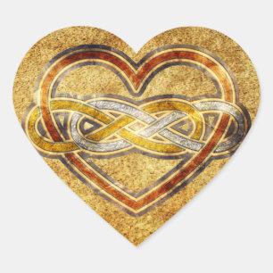 Symbol double Infinity Heart BiColor Sticker