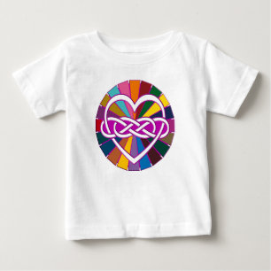 Symbol double Infinity Heart colourful shine Baby T-Shirt