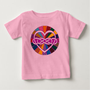 Symbol double Infinity Heart colourful shine Baby T-Shirt