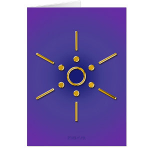 Symbol Elomin / gold blue violet