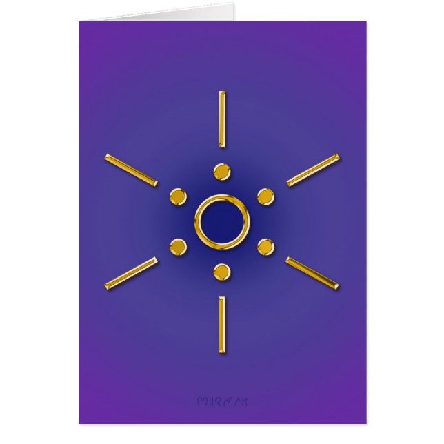 Symbol Elomin / gold blue violet (Front)