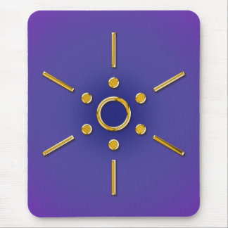 Symbol Elomin / gold blue violet Mouse Pad