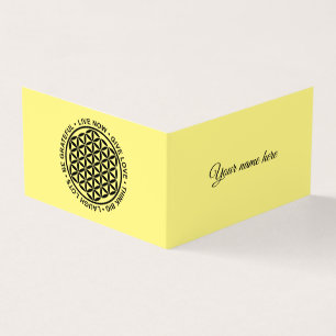 Symbol Flower Of Life - Rules Of Life 1 Business Card