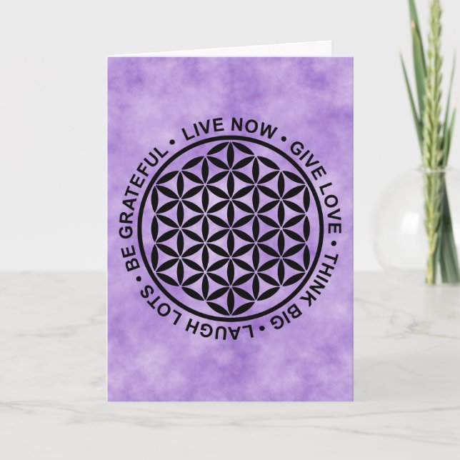 Symbol Flower Of Life - Rules Of Life 1 Card (Front)