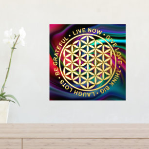 Symbol Flower Of Life - Rules Of Life 1 Foil Prints
