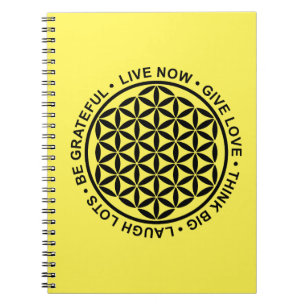 Symbol Flower Of Life - Rules Of Life 1 Notebook