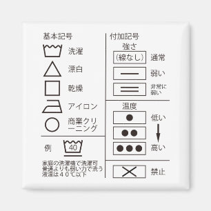 Symbol for Washing Indication Magnet