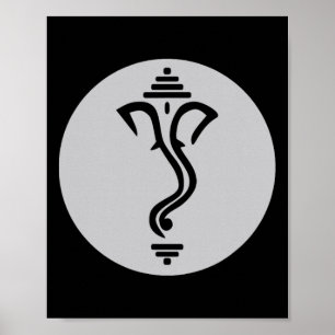 Symbol Ganesha Meditation Spiritual India Yoga  Poster