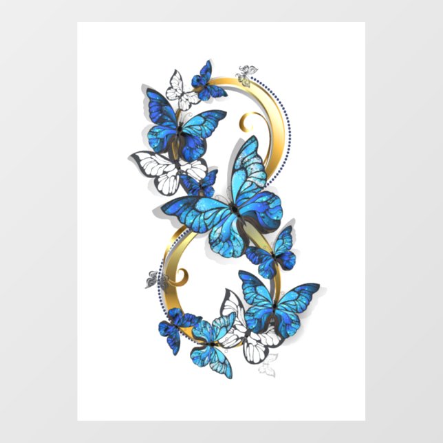 Symbol Infinity of Blue Morpho Butterflies (Sheet)