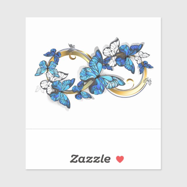 Symbol Infinity of Blue Morpho Butterflies (Sheet)