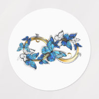 Symbol Infinity of Blue Morpho Butterflies