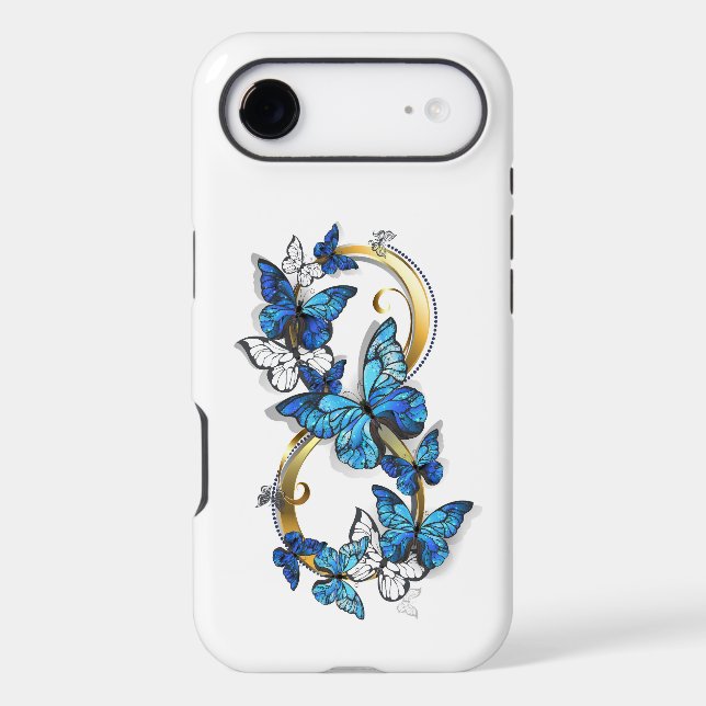 Symbol Infinity of Blue Morpho Butterflies (Back)