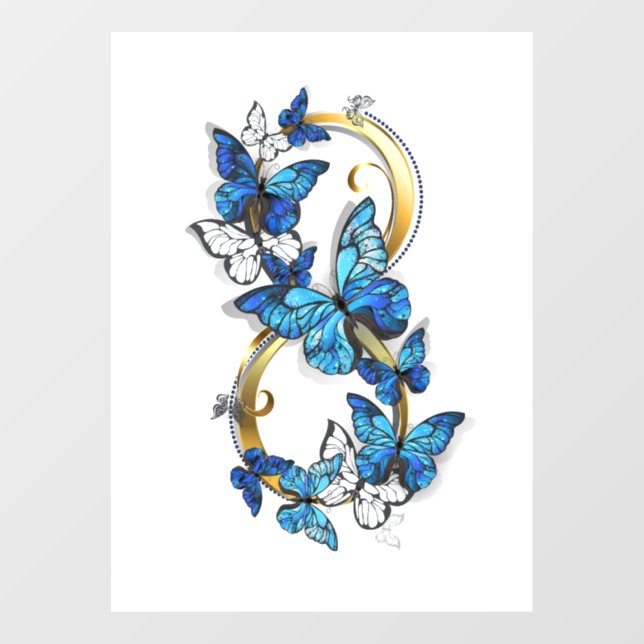 Symbol Infinity of Blue Morpho Butterflies (Sheet)