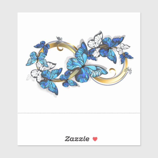 Symbol Infinity of Blue Morpho Butterflies (Sheet)