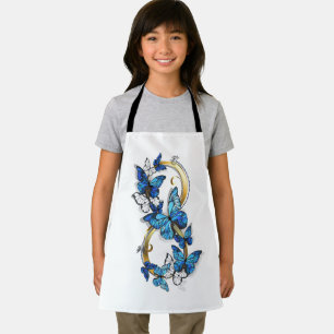 Symbol Infinity of Blue Morpho Butterflies Apron