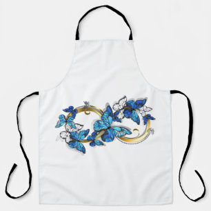 Symbol Infinity of Blue Morpho Butterflies Apron