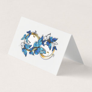Symbol Infinity of Blue Morpho Butterflies Business Card