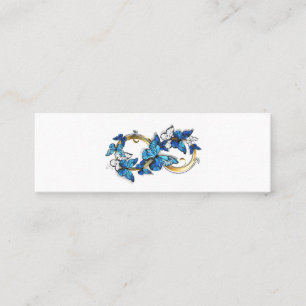 Symbol Infinity of Blue Morpho Butterflies Calling Card