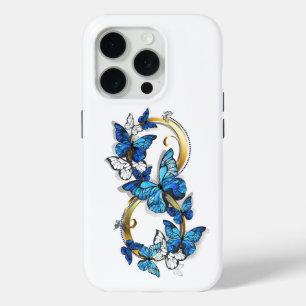 Symbol Infinity of Blue Morpho Butterflies iPhone 15 Pro Case