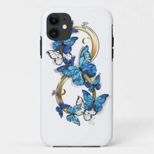 Symbol Infinity of Blue Morpho Butterflies iPhone 11 Case