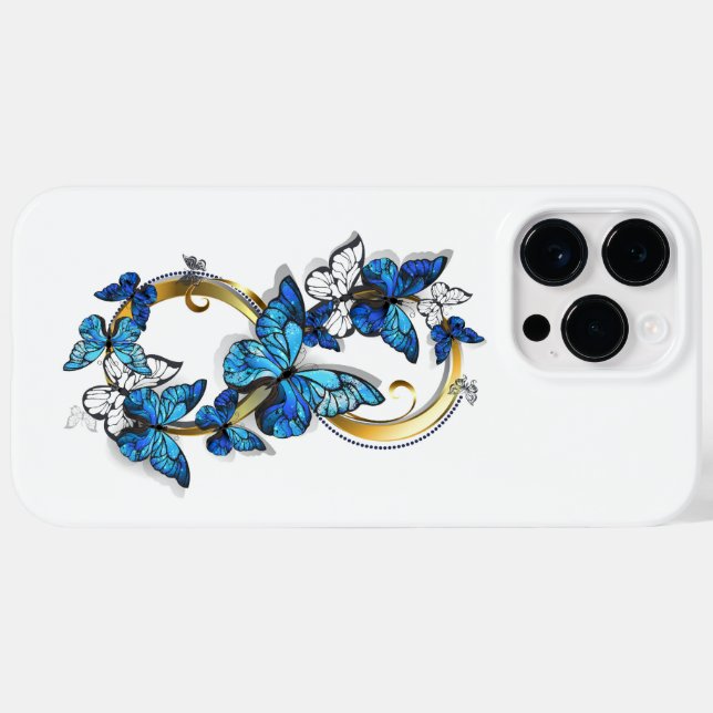 Symbol Infinity of Blue Morpho Butterflies Case-Mate iPhone Case (Back (Horizontal))
