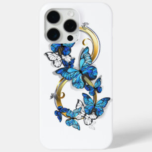 Symbol Infinity of Blue Morpho Butterflies iPhone 15 Pro Max Case