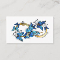 Symbol Infinity of Blue Morpho Butterflies
