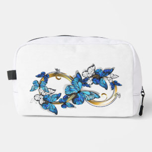 Symbol Infinity of Blue Morpho Butterflies Dopp Kit