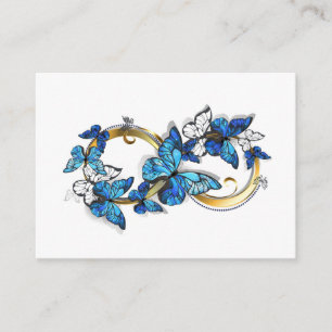 Symbol Infinity of Blue Morpho Butterflies Enclosure Card